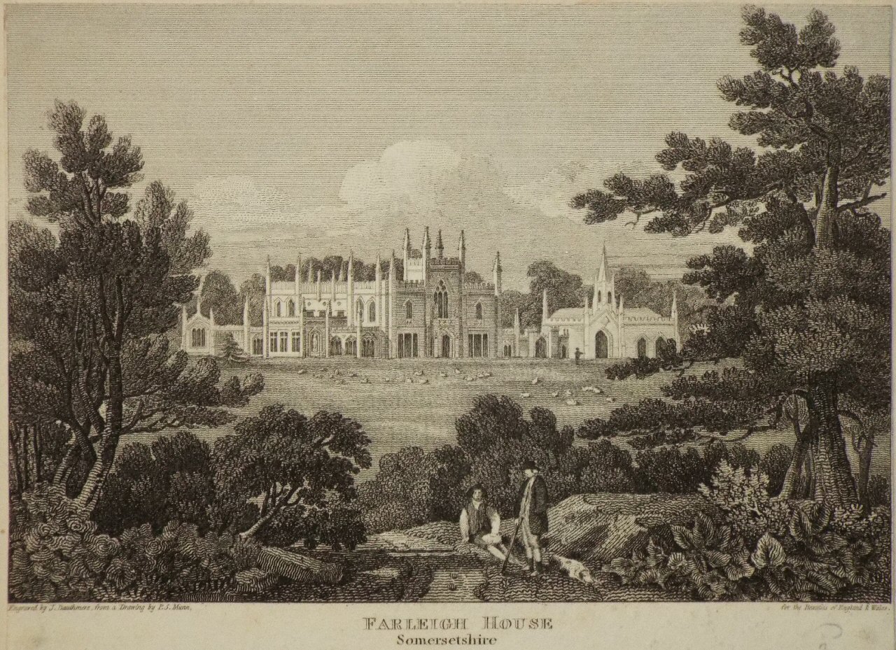 Print - Farleigh House Somersetshire. - Dauthmere